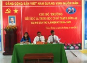 ĐẠI HỘI CHI BỘ TRƯỜNG TIỂU HỌC VÀ TRUNG HỌC CƠ SỞ THẠNH ĐÔNG A2 LẦN THỨ V, NHIỆM KỲ 2020-2022 ĐẠI HỘI CHI BỘ TRƯỜNG TIỂU HỌC VÀ TRUNG HỌC CƠ SỞ THẠNH ĐÔNG A2 LẦN THỨ V, NHIỆM KỲ 2020-2022