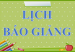 LỊCH BÁO GIẢNG- TUẦN 31- TỔ TỰ NHIÊN