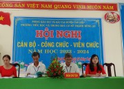 HỘI NGHỊ CÁN BỘ – CÔNG CHỨC – VIÊN CHỨC NĂM HỌC 2023 – 2024 HỘI NGHỊ CÁN BỘ – CÔNG CHỨC – VIÊN CHỨC NĂM HỌC 2023 – 2024