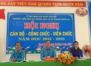 HỘI NGHỊ CÁN BỘ – CÔNG CHỨC – VIÊN CHỨC NĂM HỌC 2024 – 2025 HỘI NGHỊ CÁN BỘ – CÔNG CHỨC – VIÊN CHỨC NĂM HỌC 2024 – 2025